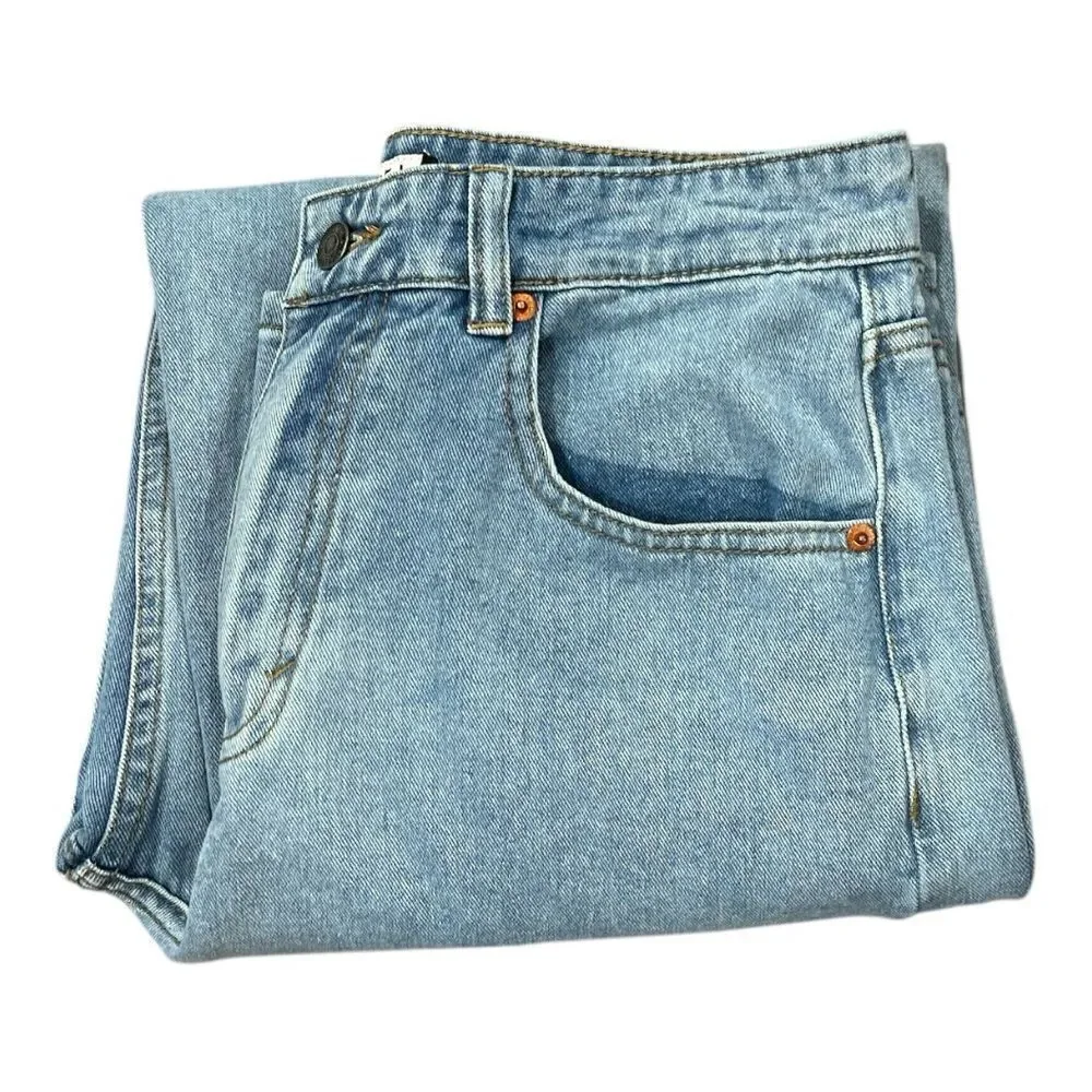 MOTEL High Rise Relaxed Fit in Light Wash Jeans Size M/31 - Picture 4 of 10